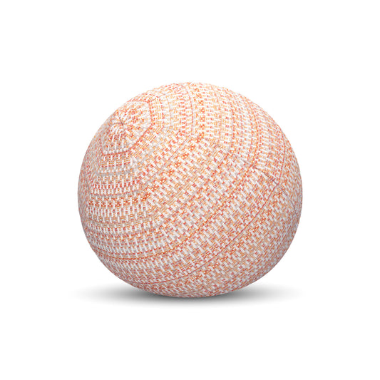 12" Round Elaine Smith Orb Pillow Kaleidoscope Clay