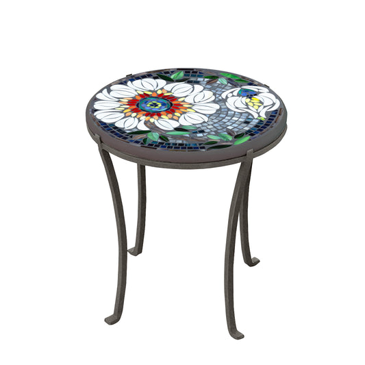 Florasol 18 Round Chaise Table Pewter Frame