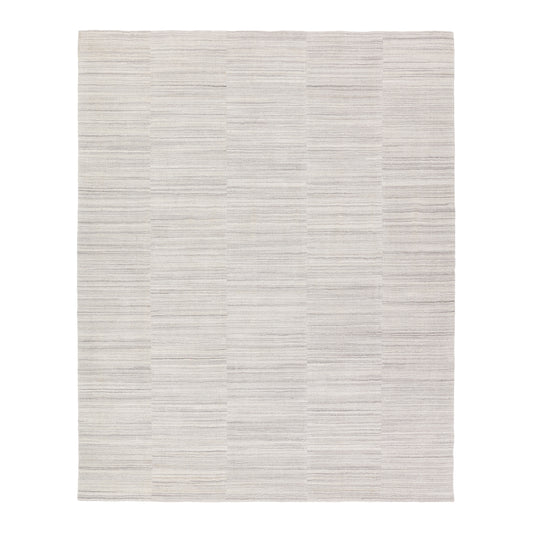 Jaipur Living Irini Striped Light Gray White Area Ivar IVA01