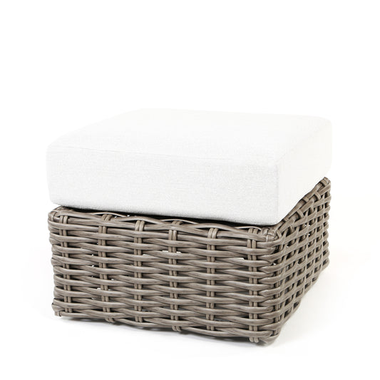 Mia Ottoman Nurture Pebble Cushion Fog Weave