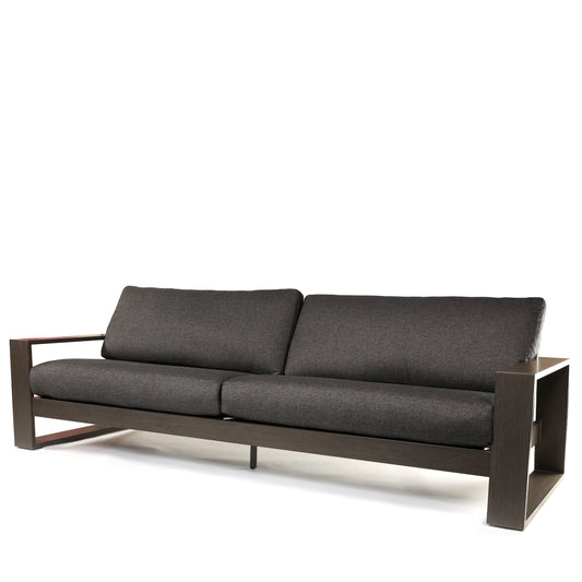 Novara XL Sofa Nurture Charcoal Cushions Smoke Finish