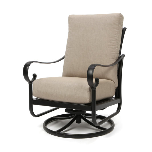 Santa Barbara Swivel Rocker Club Chair Cast Ash Cushions
