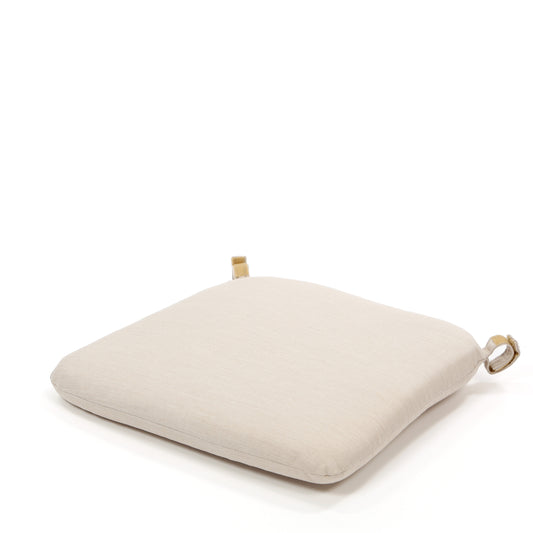 Sunbrella Tuscany Dining Seat Cushion Canvas Flax